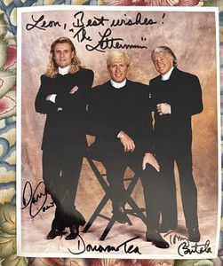 THE LETTERMEN VOCAL GROUP SIGNED IN PERSON COLOR 8x10” PHOTO BY ALL THREE VG++