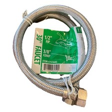 Homewerks Worldwide 3/8" Compression 30-in Braided Stainless Steel Faucet Hose