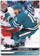 2023-24 Upper Deck Extended #614 Filip Zadina San Jose Sharks