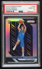 2018-19 Panini Prizm Silver Prizm Luka Doncic #280 PSA 10 GEM MT 00ah