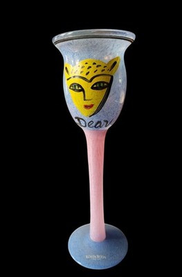 Kosta boda Open Minds Glass Signed Ulrica Hydman Vallien Blown Art Glass