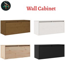 Modern Wall Cabinet Hanging Storage Cabinet Wall Cupboard Solid Wood Pine vidaXL