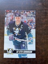 1993-94 Kraft hockey NNO Stu Grimson - Anaheim Mighty Ducks