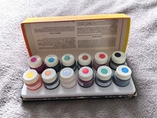 Vintage Photocolor Photographic Dyes - 5 Full Bottles & 1 Empty Scarlet - Boxed