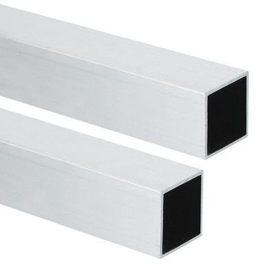 2pcs Aluminum Square Tubing 1.18''x1.18''x14'' Long 0.04'' Wall Thick