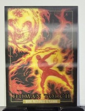 SkyBox Marvel Masterpieces '92 Platinum Human Torch #31 Lenticular Marvel