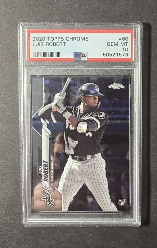 2020 Topps Chrome Luis Robert Rookie RC PSA 10 #60 Chicago White Sox