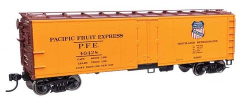 Walthers Mainline 910-41415 escala HO 40' acero refrigerador Pacific Fruit Express | Zustand: New
