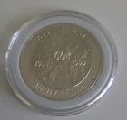 HOOVER DAM - 60th ANNIVERSARY - ONE-OUNCE FINE SILVER ROUND 999 IN CAPSULE