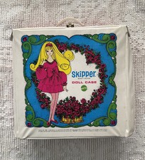Vintage Skipper Barbie  s Little Sister Doll Case Mattel 1969 Vinyl
