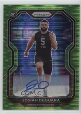 2020 Panini Prizm Rookie Neon Green Pulsar Josiah Deguara #362 Auto 0zg6