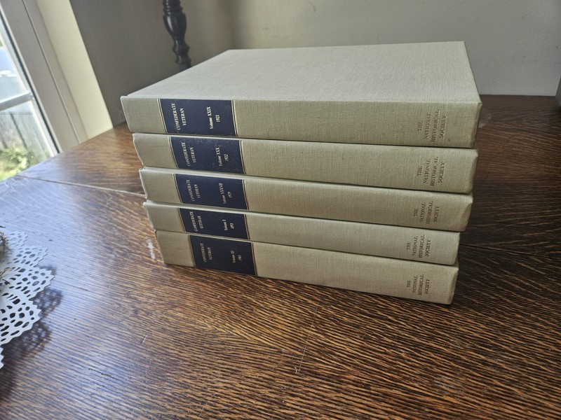 5 Volumes of Confederate Vetern Civil War Books All In Excellent Cond. Read Desc