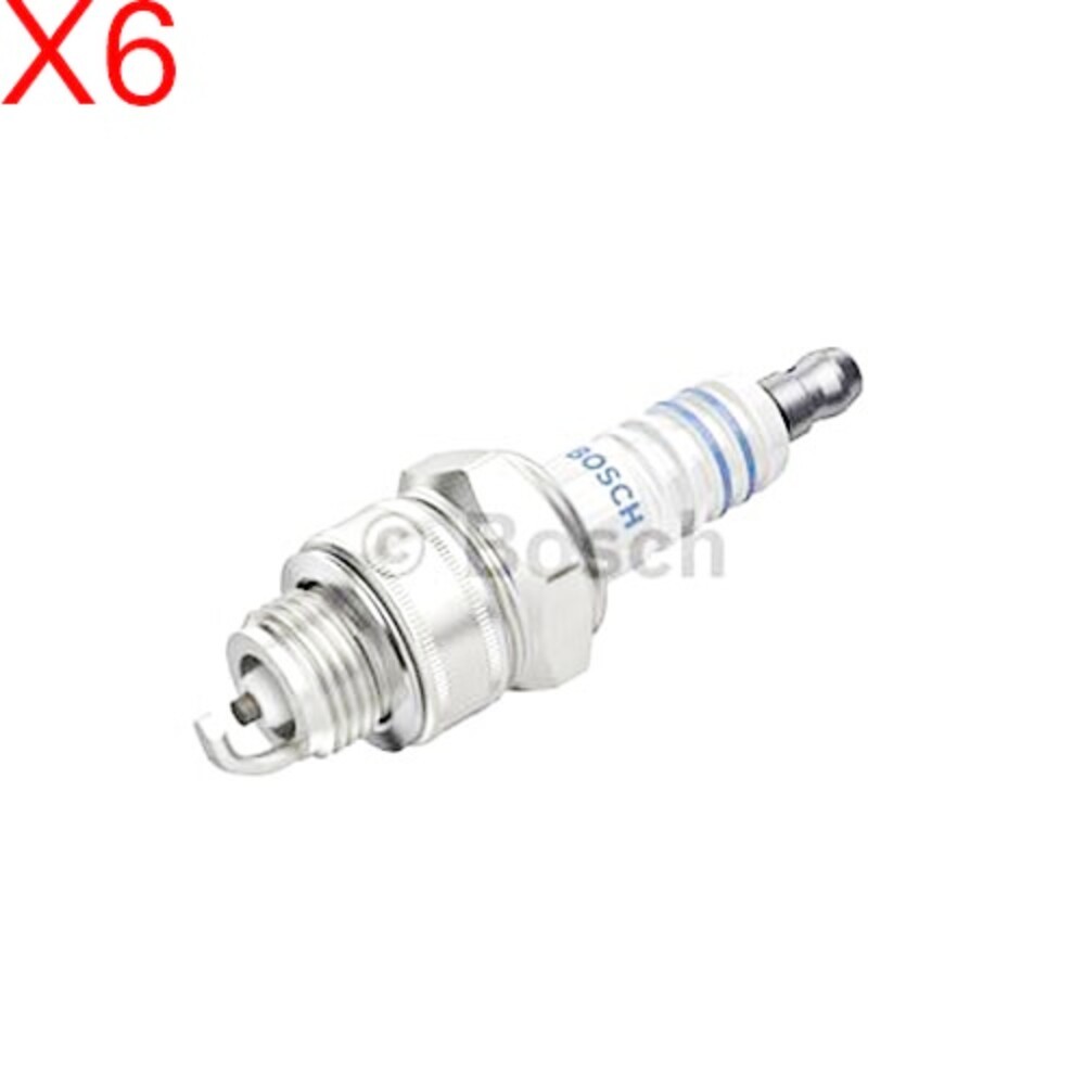 BOSCH Spark Plug x6 Petrol For Wartburg 353 APRILIA Motorcycles 0.05-3.6L 1953-