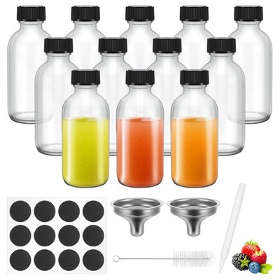 Hejo Kleine Shot Flaschen zum Befüllen, 12 Stück Dicke Kleine Glasflaschen, 6...