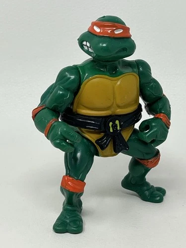 Teenage Mutant Ninja Turtles Vintage 1988 TMNT Michelangelo Figure Hard Head