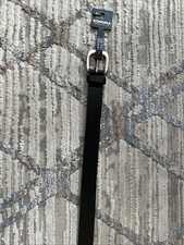 Sonoma Boy's Casual Belt Black Size M Silver Buckle New