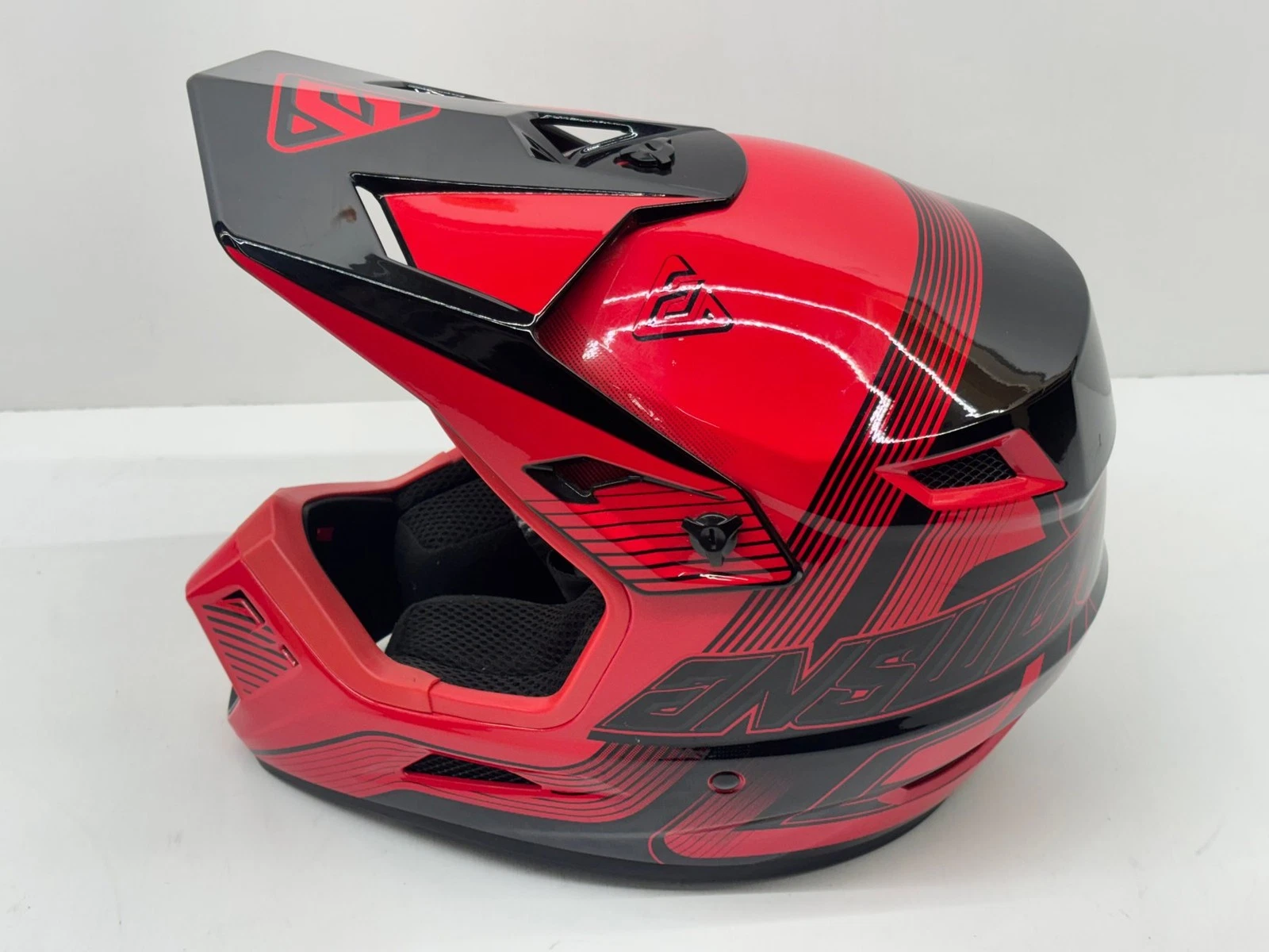 New Answer Youth Helmet Small/Medium Red Black YS/YM Riding Head Protection Gear