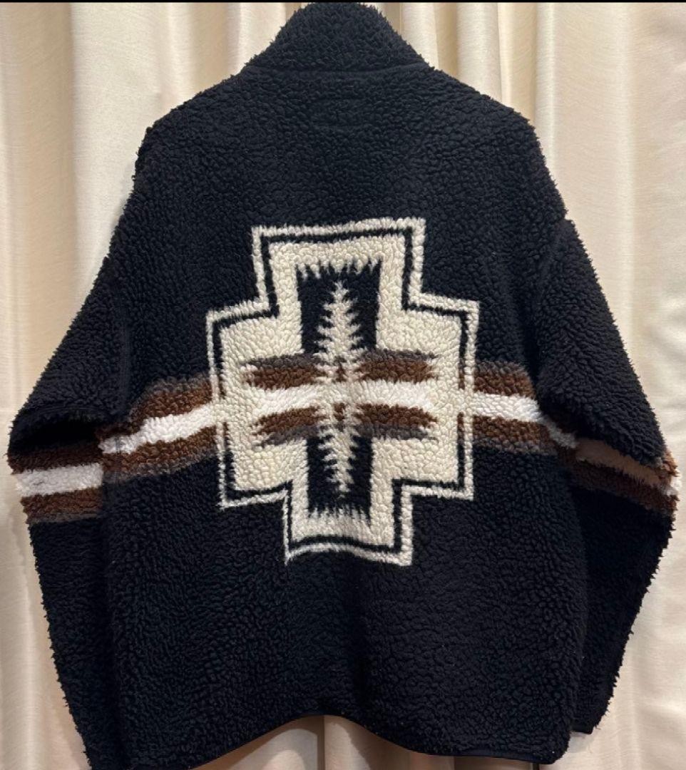 Pendleton Fleece Jacket L Native Pattern Warm Coz… - image 4