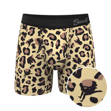 Shinesty "Primal Passion" Naughty Cheetah Print Ball Hammock  Pouch Underwear