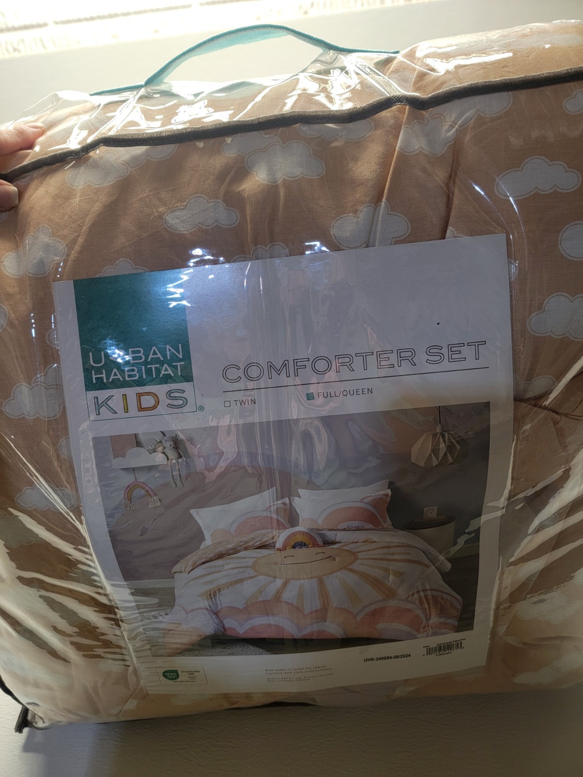 URBAN HABITAT Kids Coverlet Full/Queen  Bedding Set Sun Quilt Sunny Yellow/Coral