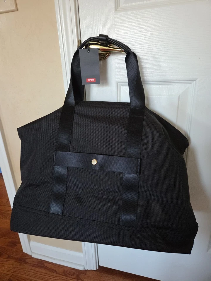 New Tumi Large Ballistic Nylon Carryall Tote Bag - Black/Gold - Image 2 of 4