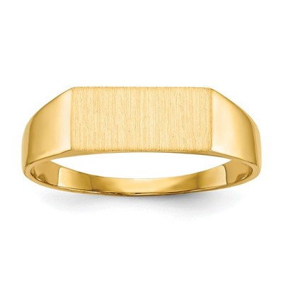 14K Yellow Gold Mens Signet Ring Jewelry Size 8