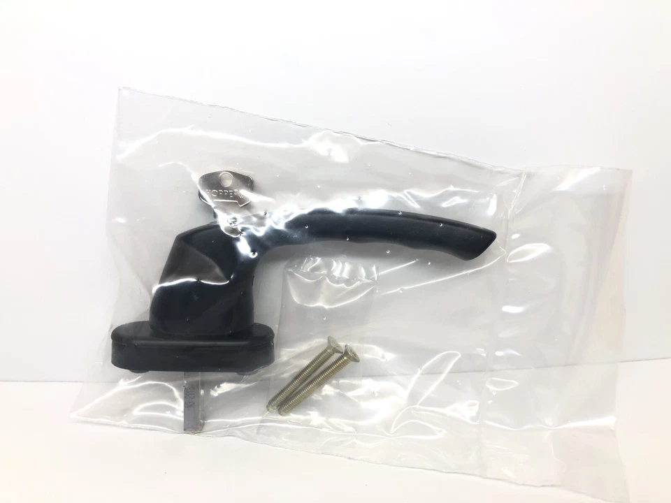 HOPPE Lockable Luxembourg Handle for Tilt & Turn Windows w/ Key, 099S/U26- BLACK - Image 4 of 4