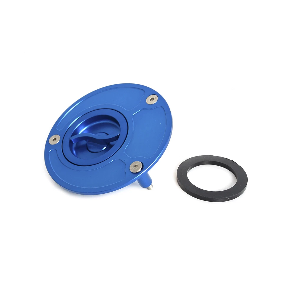 CNC Keyless Gas Fuel Tank Cap Cover For Yamaha YZF R1 R6 XJR1300 YZF600R FZR600 - Image 4 of 4