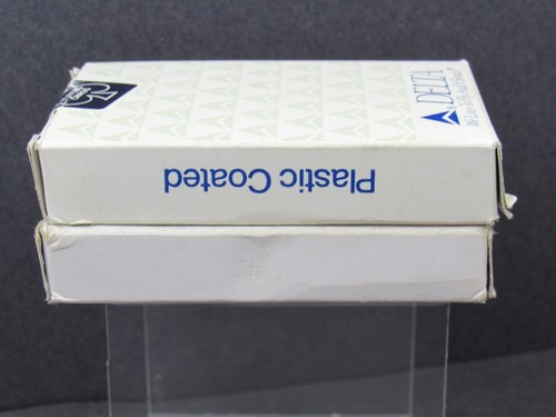 Delta Airlines Playing Cards Full Decks Used Lot of 2 We Love to Fly & It Shows - Picture 13 of 18
