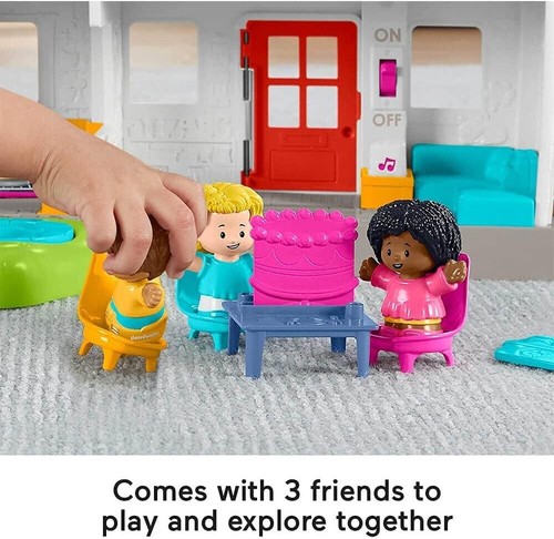 Fisher-Price Little People Friends Together Spielhaus, elektronisches Spielset Spielzeug - Bild 4 von 7