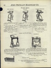 1916 PAPER AD New Rogers' Cricket Lester Foot Power Scroll Saw Goodell Lathe