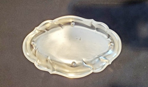 VTG WMF Ikora Germany Silverplate MCM Footed Bread Tray Dish 12" Long - Picture 6 of 10