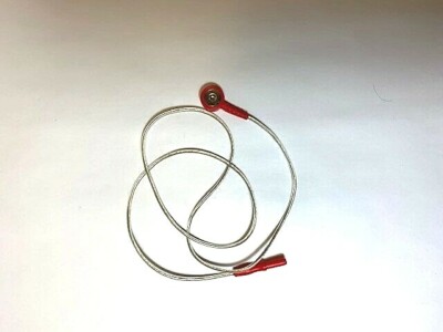 ECG LEADWIRE SINGLE D-3A1350 SNAP/DIN 24'' RED NEW 