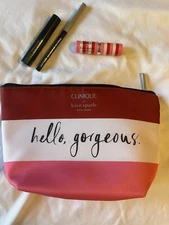 Clinique Hello, Gorgeous  Makeup Samples Kate Spade Mascara, Lipstick & Eyeliner