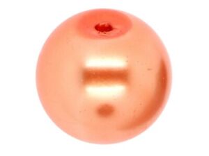 200 Verre Perles 6 mm-Corail Orange
