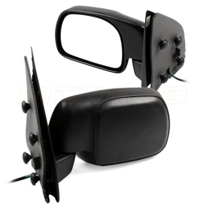 MIROZO Black Power Heated Mirrors Fits For 1999-2007 Ford F-250 RH+LH Side