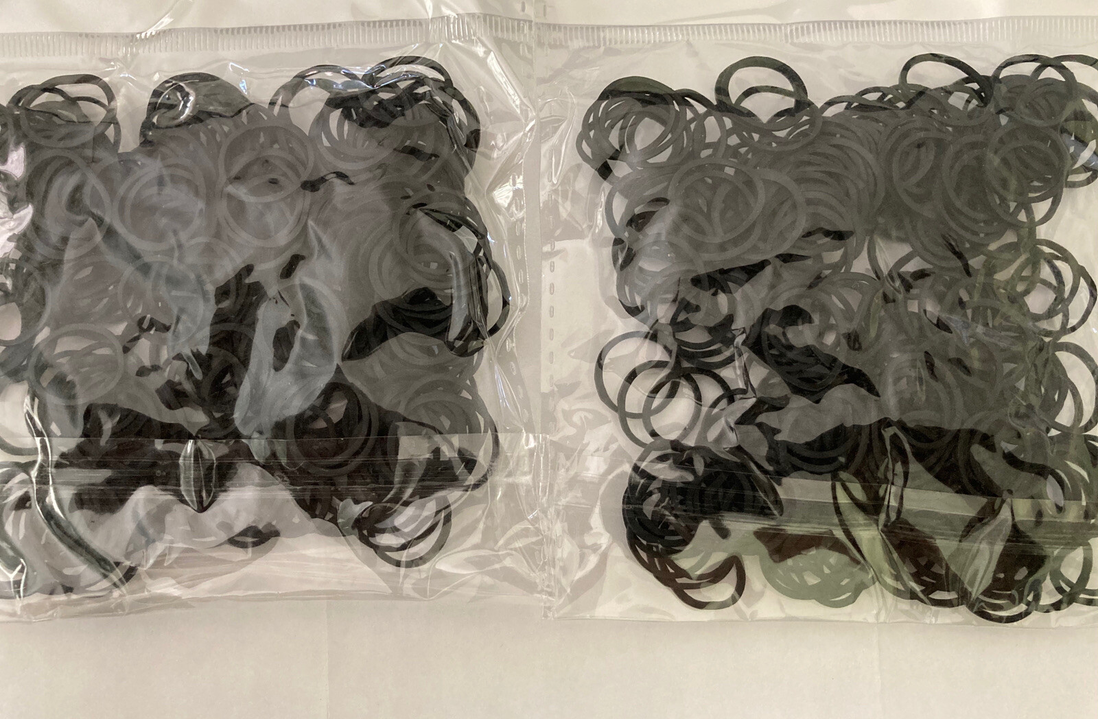 6 Packs of 250 Small Black Rubber Bands for Hair Ties, Braids