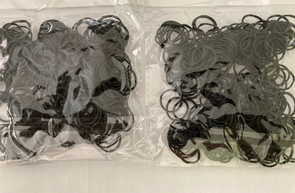 400 Small Black Rubber Bands for Crafts Hobbies Pony Hair Holder Office Use etc. - Image 4 of 4