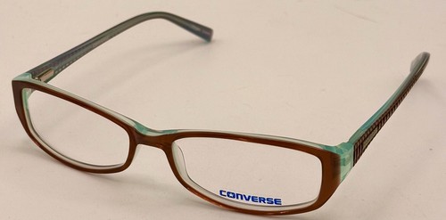Top negro con marco de gafas de plástico marrón rectangular Converse para hombre. 52mm - Imagen 7 de 12