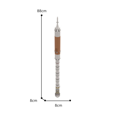 I-Tpye Crew Launch Vehicle / Spacecraft Modell 1:110 Scale 516 Stück C9202 MOC