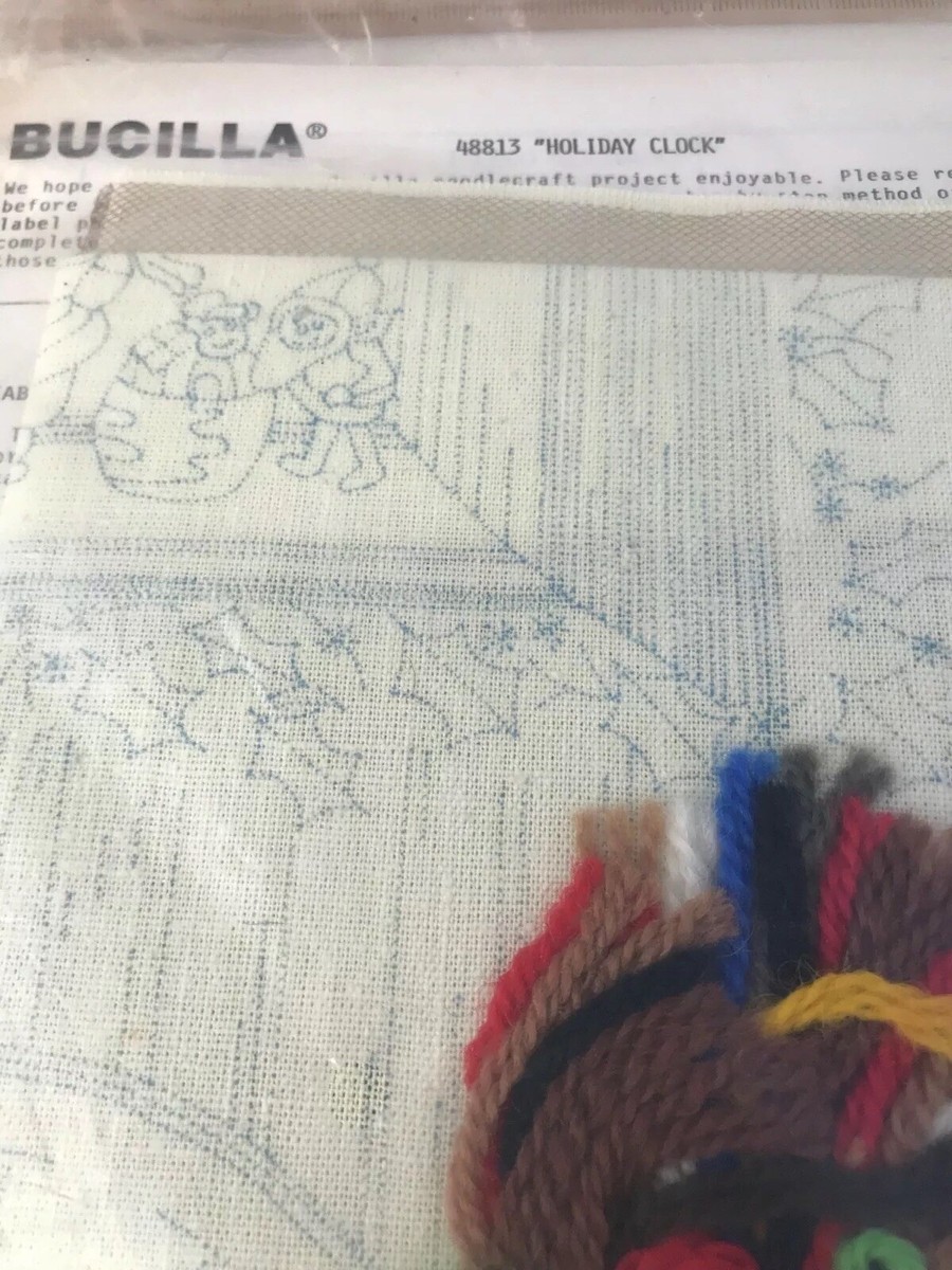 Kit De Broderie Crewel Bucilla - Fenêtre Rustique - Modèle 2046 - Vintage US