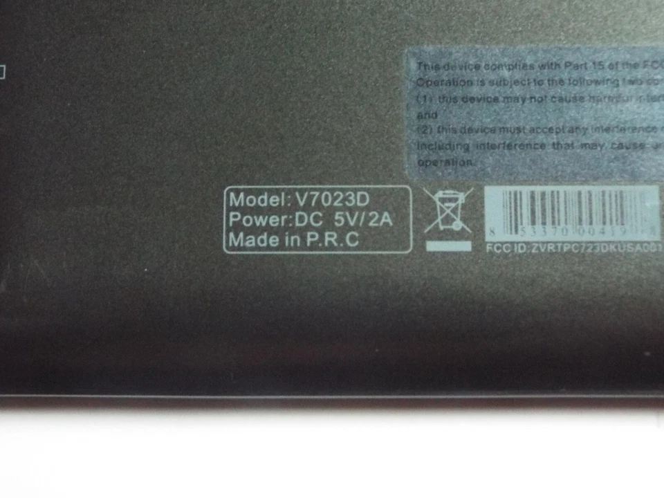 Tablet Envizen Maxmade V7023D 7" 1.6 GB Doble Núcleo - Android 4.1, 1.2GHz Foto 4 de 4