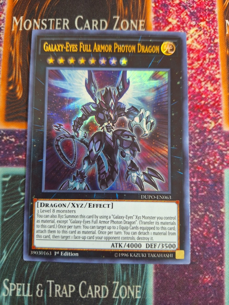 Yu-Gi-Oh! Galaxy-Eyes Full Armor Photon Dragon DUPO-EN063 Ultra 1st Edition NM | eBay Yu-Gi-Oh! Galaxy-Eyes Full Armor Photon Dragon DUPO-EN063 Ultra 1st Edition NM | eBay