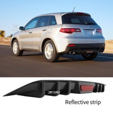 Rear Bumper Diffuser 6 Fins Splitter Spoiler Lip Matte Black For Acura Rdx 07-25 Rear Bumper Diffuser 6 Fins Splitter Spoiler Lip Matte Black For Acura Rdx 07-25