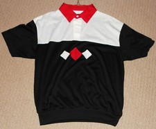 Vintage Men's Store at Sears Bowling Rockabilly Shirt Black, White  Red Diamond