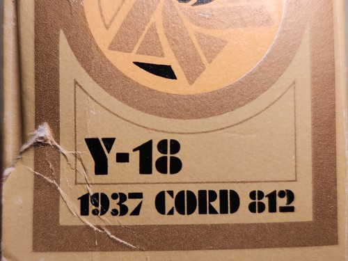 MATCHBOX MODELS OF YESTERYEAR 1:35 SCALE 1937 CORD 812 - RED - Y-18 - BOXED NOS - Picture 7 of 8