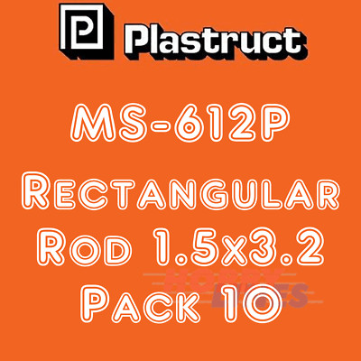 SOLIDE RECHTECKIGE STANGE 1,5 mm Reichweite Styrol ABS Kunststoff Polystyrol MS PLASTRUCT