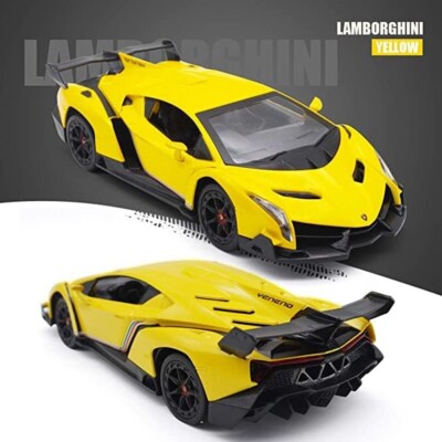 Lamborghini Remote Control Car 2.4GHz Race Car Toys with Light, Yellow