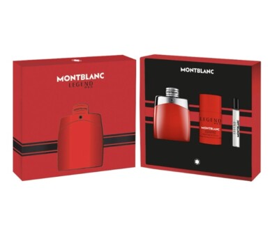 Mont Blanc Legend RED 3 Pieces Set Men 3.3 oz & 0.25 oz Edp & Deodorant 