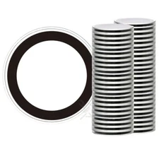 OnFireGuy 50pcs 37mm Black Ring 1oz Philharmonic Protective Coin Capsule Cases